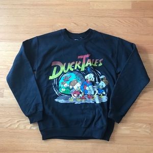Black DuckTales Pullover Sweater